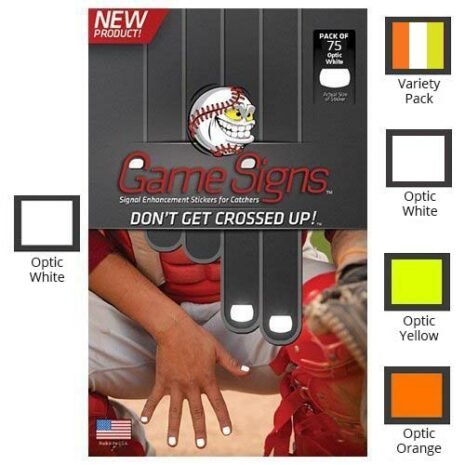 Game Sign Stickers includes color White