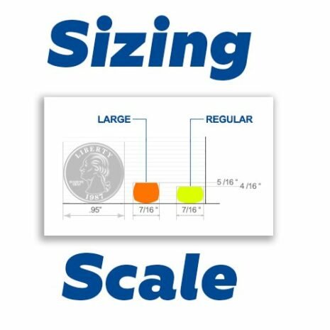 game sign stickers sizing chart