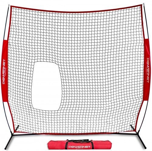 PowerNet 7x7 ft Pitch-Thru Protection Screen for Softball