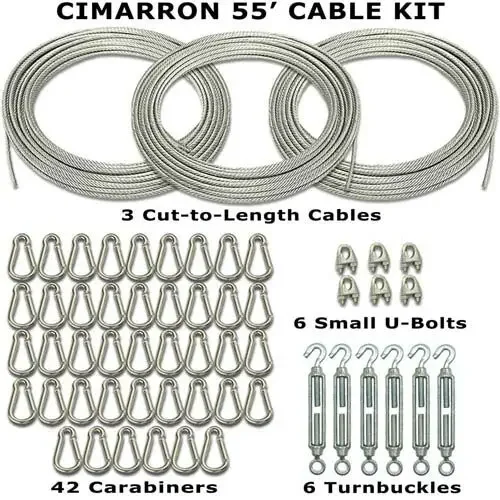 Cable Kit for Batting Cages 55'