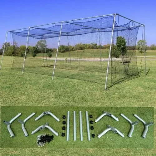 Batting Cage #24 Net and Frame Corners