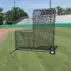 7' x 7' #84 L Net and Premier Frame with Wheels - Without Padding