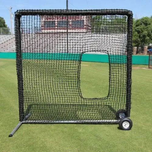 7' x 7' Softball Net and Premier Frame with Wheels
