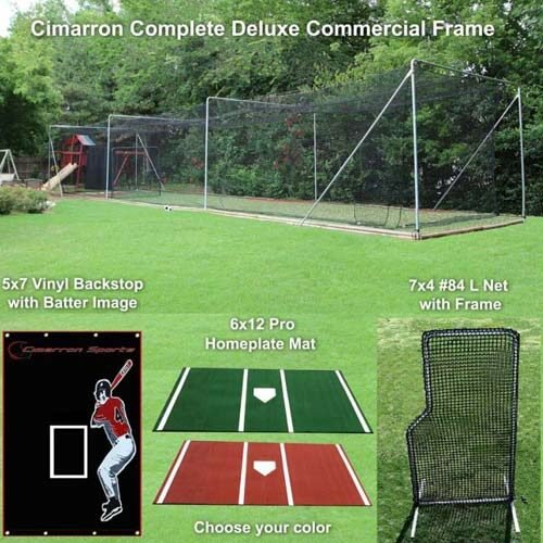 Complete Deluxe Commercial Batting Cage Bundle