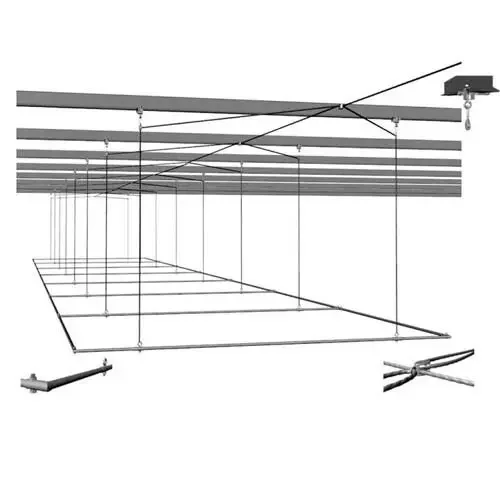 Complete Raiseable Batting Cage Air Frames with TW-2000 Winch
