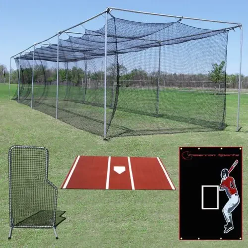 Commercial Stand Alone Batting Cage Bundle