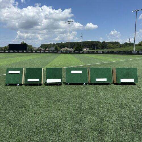 Portable Pitching Mounds on the field